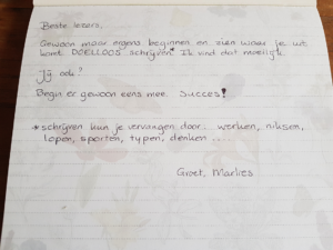 Succes met DOELLOOS iets doen!